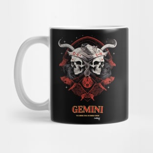 Dark Zodiac Gemini: The Duality Within Mug